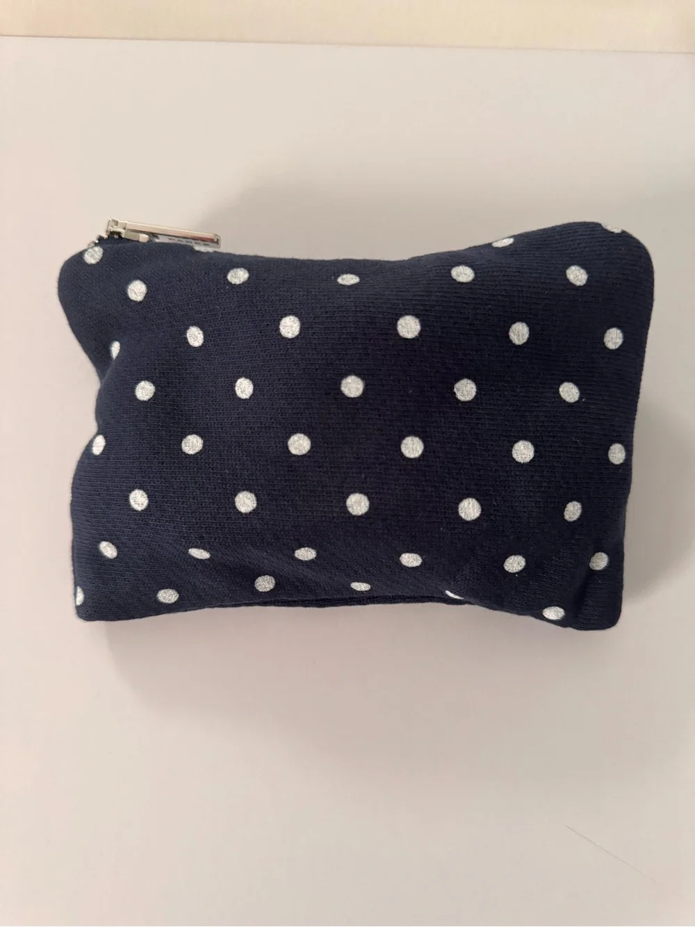 NEW Parke Claw Clip White & Navy Polka Dot